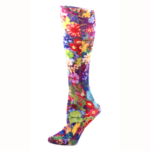 Picture of Celeste Stein CMPS 8-15 mm Hg Bouquet Therapeutic Compression Sock