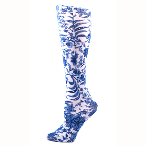 Picture of Celeste Stein CMPS 8-15 mm Hg Navy Paris Therapeutic Compression Sock