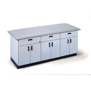 Picture of Hausmann 4835 All-Purpose Treatment Table, Folkstone Gray - Nordic Blue