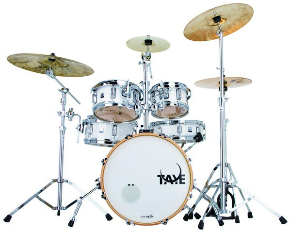 Taye 5 Piece Gokit Hardware Drum Pack, White Pearl