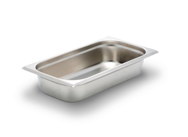 Picture of Bon Chef 12025 2.25 quart Stainless Steel 0.33 Size Rectangular Food Pan&#44; 12.75 x 6.87 x 2.25 in.