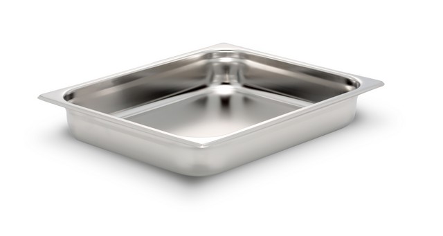 Picture of Bon Chef 12028 13.87 x 12.75 x 2.25 in. Stainless Steel 0.75 Size Rectangular Food Pan&#44; 1.50 gal