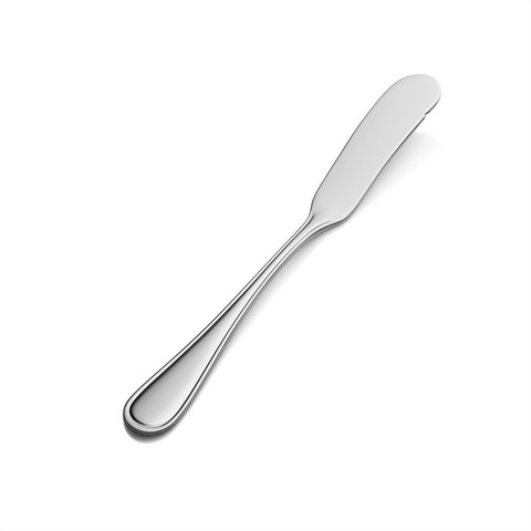 Picture of Bon Chef SBS313 6.97 x 2 x 2 in. Tuscany Flat Handle Butter Spreader&#44; Pack of 12