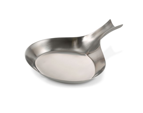 Picture of Bon Chef 5112 10 x 14.12 in. Stainless Steel Brush Serving Skillet