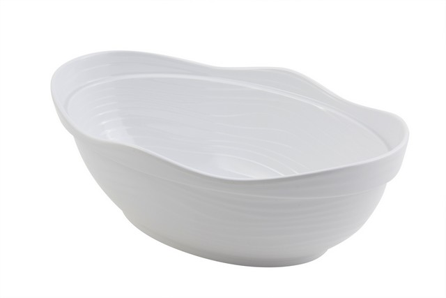 Picture of Bon Chef 53201WHITE 18 x 11 x 6 in. Euro Round 11 quart Bowl&#44; White
