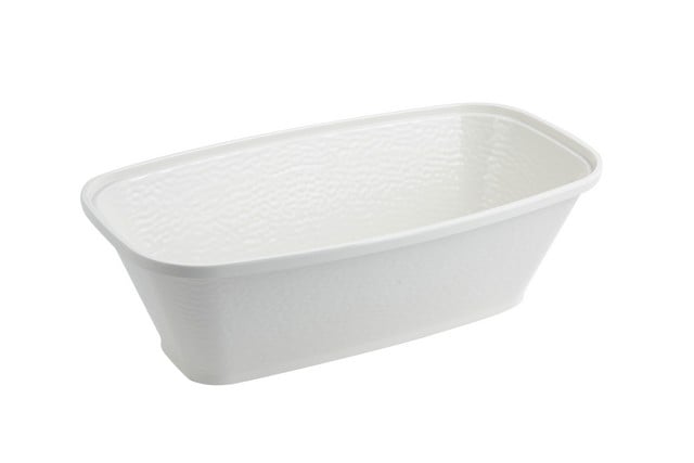 Picture of Bon Chef 53301IVORY 10.25 x 19 x 6 in. Dynasty Square Bowl&#44; Ivory