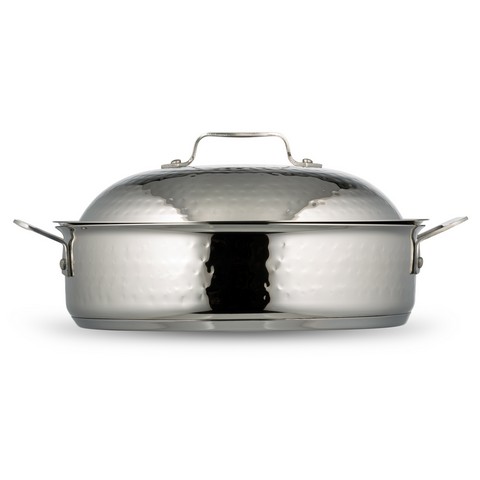 Picture of Bon Chef 60001HF 11.18 in. dia. Cucina Saute Use Hammered with Lid&#44; 4 quart