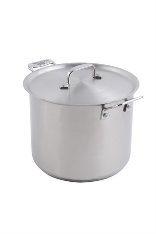 Picture of Bon Chef 60003 9.5 in. dia. Cucina Stock Pot with Lid & Induction Bottom&#44; 7 quart