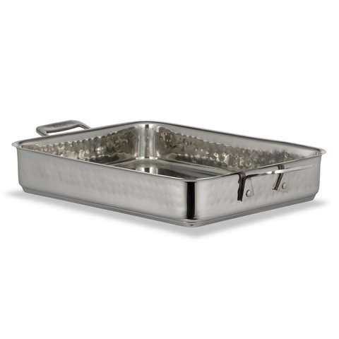 Picture of Bon Chef 60013CLDHF 11.37 x 9.5 x 2.25 in. Cucina Small Square Pan Hammer&#44; 3 quart