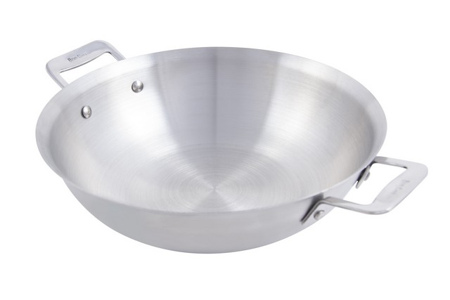 Picture of Bon Chef 60014 10.87 in. dia. Cucina Stir Fry Pan with 2 Side Handles& Induction Bottom, 2.5 quart