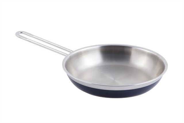 Picture of Bon Chef 60307COBALTBLUE 10.12 x 1.87 in.Classic Country French Collection Saute 1 quart Pan & Skillet Long Handle No Cover&#44; Cobalt Blue - 20 oz