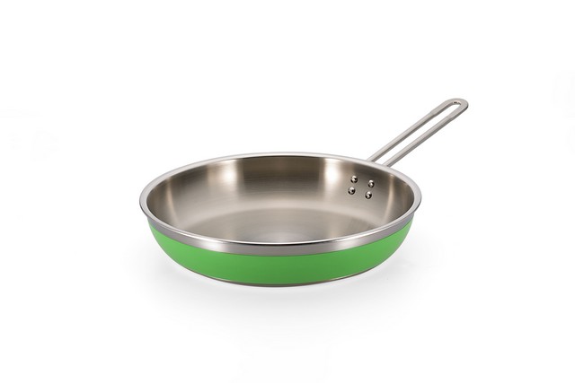 Picture of Bon Chef 60309LIME 11.75 x 2.37 in.Classic Country French Collection Saute 3 quart Pan & Skillet Long Handle No Cover&#44; Lime - 4 oz
