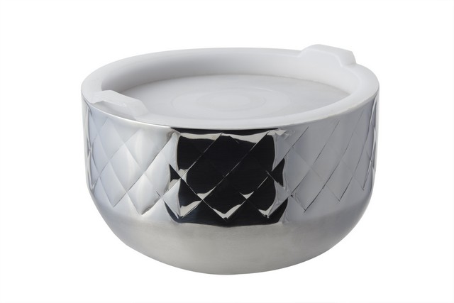 Picture of Bon Chef 9318DI 7.12 in. dia. Diamond Collection Cold Wave Bowl with Cover, 1 quart - 20 oz
