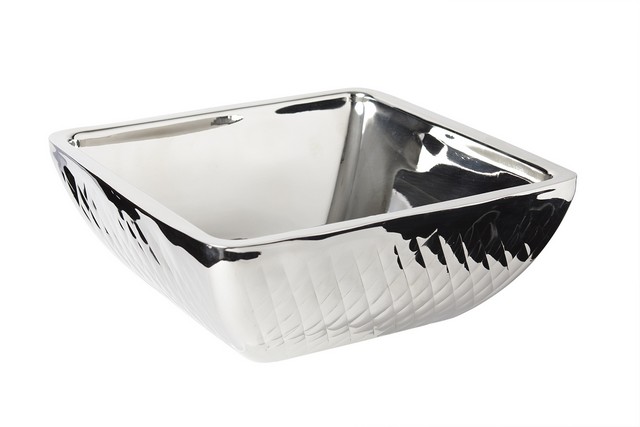 Picture of Bon Chef 9333DI 11.12 x 11.12 x 4 in. Square Diamond Cold Wave Bowl, 4 quart