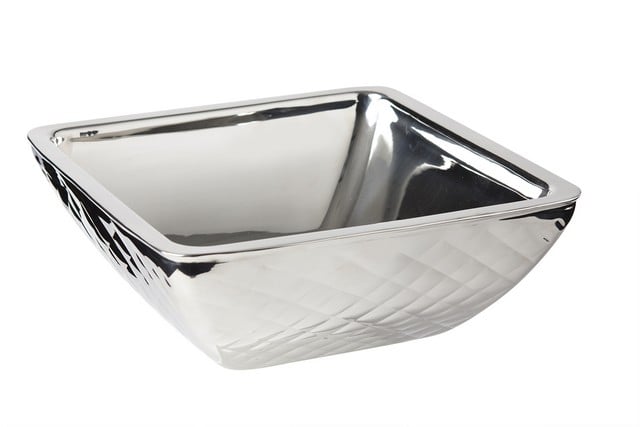 9334DI 9.37 x 9.37 x 3.50 in. Square Diamond Cold Wave Bowl, 2 quart -  Bon Chef