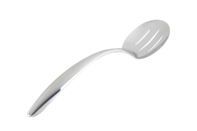 Picture of Bon Chef 9458 13.5 in. EZ Use Banquet Serving Slotted Spoon with Hollow Cool Handle