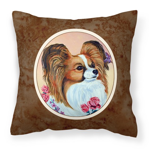 Papillon Rose Fabric Decorative Pillow