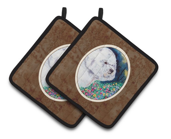 Picture of Carolines Treasures 7225PTHD Bichon Frise Pair of Pot Holders, 7.5 x 3 x 7.5 in.