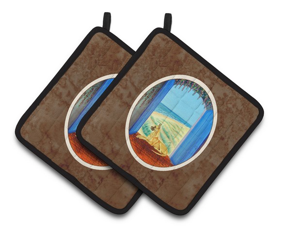 Picture of Carolines Treasures 7250PTHD Great Dane Pair of Pot Holders, 7.5 x 3 x 7.5 in.