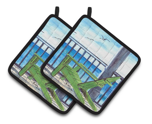 Picture of Carolines Treasures 8085-2PTHD Adirondack Chairs Pair of Pot Holders, 7.5 x 3 x 7.5 in.