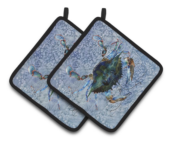 Picture of Carolines Treasures 8151PTHD Crab Pair of Pot Holders, 7.5 x 3 x 7.5 in.