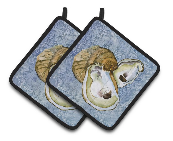 Picture of Carolines Treasures 8152PTHD Oyster Pair of Pot Holders, 7.5 x 3 x 7.5 in.