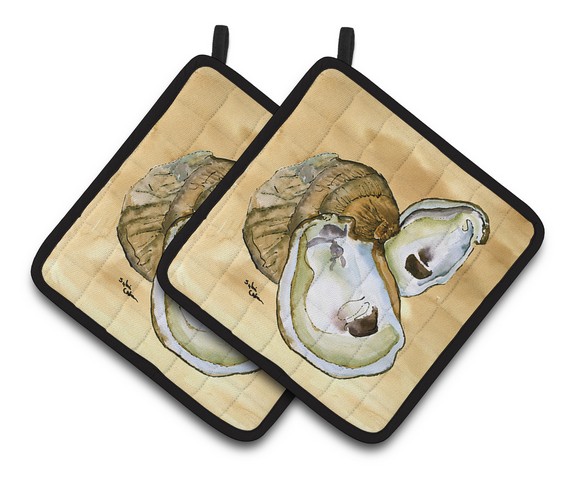 Picture of Carolines Treasures 8160PTHD Oyster Pair of Pot Holders, 7.5 x 3 x 7.5 in.