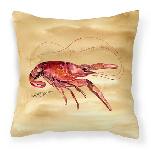 Crawfish Fabric Decorative Pillow