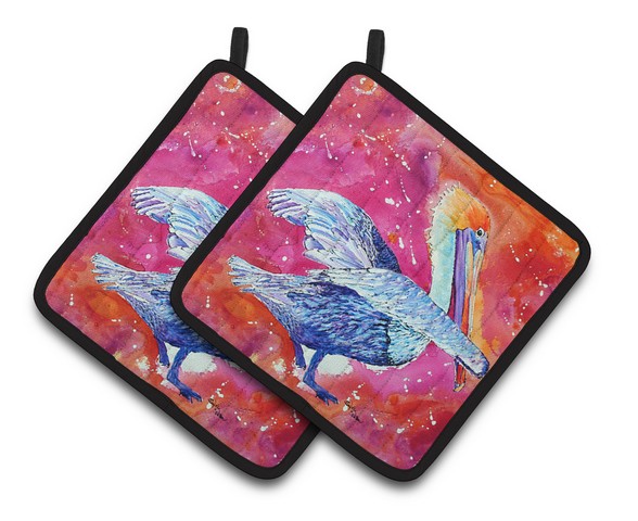 Picture of Carolines Treasures 8360PTHD Pelican Pair of Pot Holders, 7.5 x 3 x 7.5 in.