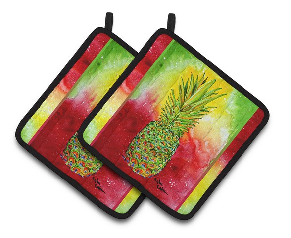 Picture of Carolines Treasures 8395PTHD Pineapple Pair of Pot Holders, 7.5 x 3 x 7.5 in.