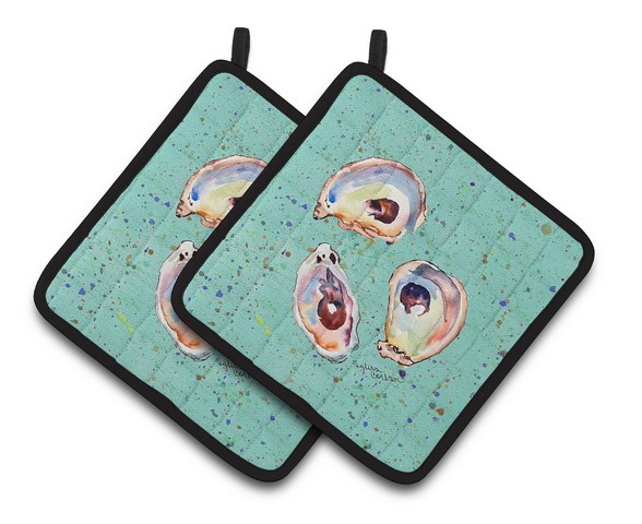 Picture of Carolines Treasures 8463PTHD Oyster Pair of Pot Holders, 7.5 x 3 x 7.5 in.