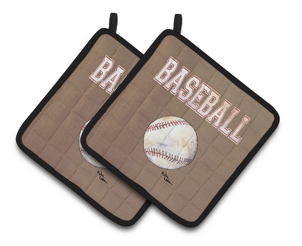 Picture of Carolines Treasures 8485PTHD Baseball Pair of Pot Holders, 7.5 x 3 x 7.5 in.