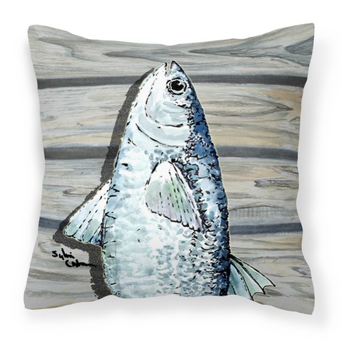 Picture of Carolines Treasures 8490PW1414 Fish Mullet Fabric Decorative Pillow, 14 x 3 x 14 in.