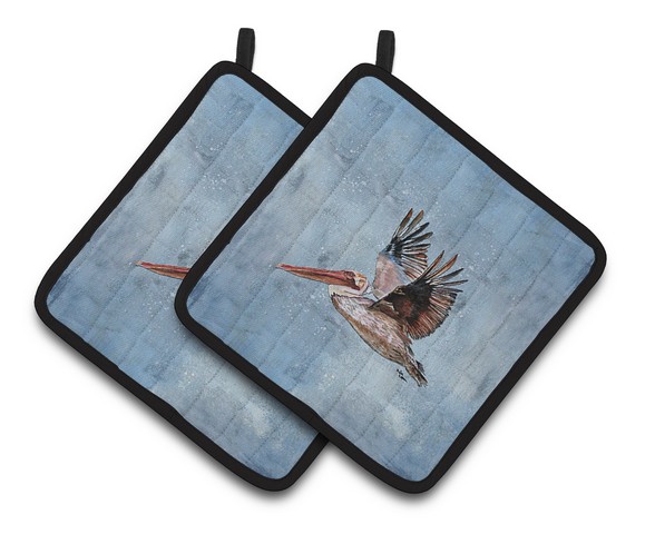 Picture of Carolines Treasures 8506PTHD Bird - Pelican Pair of Pot Holders, 7.5 x 3 x 7.5 in.