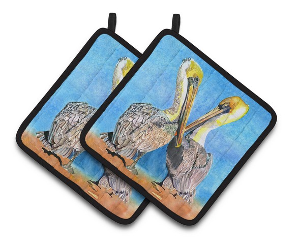 Picture of Carolines Treasures 8539PTHD Pelican Pair of Pot Holders, 7.5 x 3 x 7.5 in.