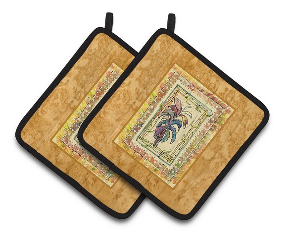 Picture of Carolines Treasures 8615PTHD Palm Tree Pair of Pot Holders, 7.5 x 3 x 7.5 in.