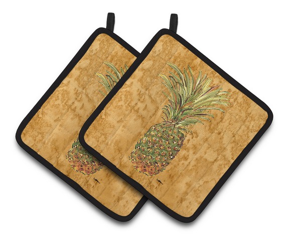 Picture of Carolines Treasures 8654PTHD Pineapple Pair of Pot Holders, 7.5 x 3 x 7.5 in.
