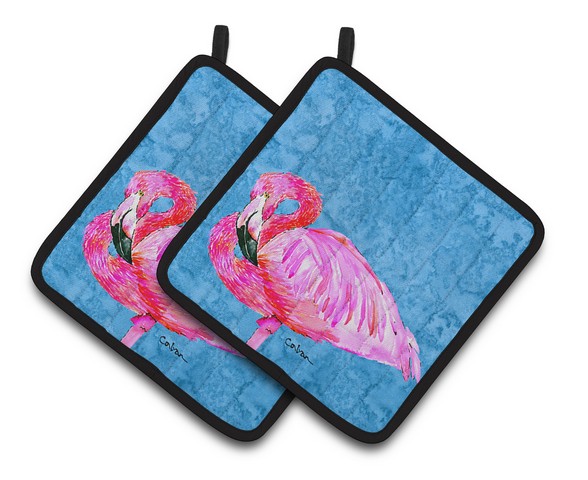 Picture of Carolines Treasures 8686PTHD Flamingo Pair of Pot Holders, 7.5 x 3 x 7.5 in.