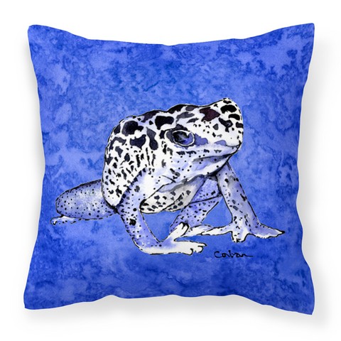 Frog Fabric Decorative Pillow - 14 x 3 x 14 in.