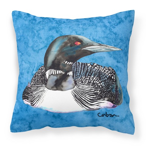 Picture of Carolines Treasures 8717PW1414 Loon Fabric Decorative Pillow, 14 x 3 x 14 in.