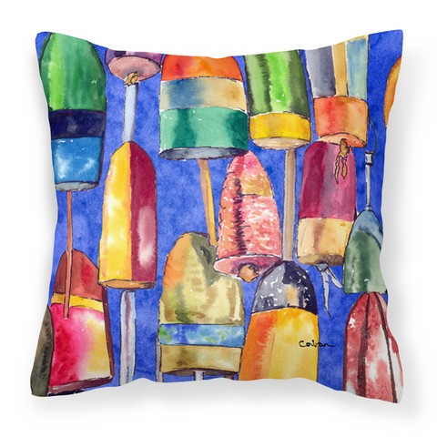 Bouys Fabric Decorative Pillow, 14 x 3 x 14 in.