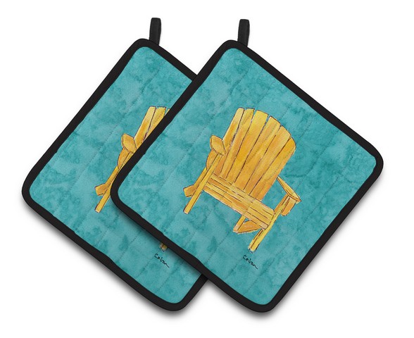 Picture of Carolines Treasures 8761PTHD Welcome to the Trailer Pair of Pot Holders, 7.5 x 3 x 7.5 in.