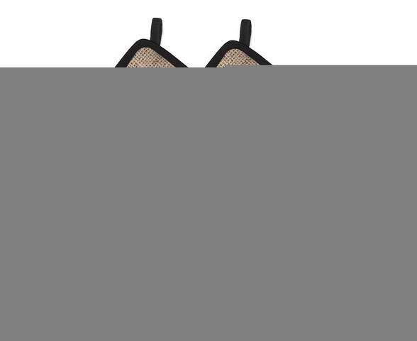 Picture of Carolines Treasures BB1094-BL-BN-PTHD Stingray Faux Burlap & Brown Pair of Pot Holders, 7.5 x 3 x 7.5 in.