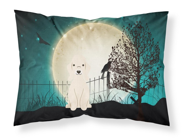 BB2281PILLOWCASE Halloween Scary Bedlington Terrier Sandy Fabric Standard Pillowcase, 20.5 x 0.25 x 30 in.
