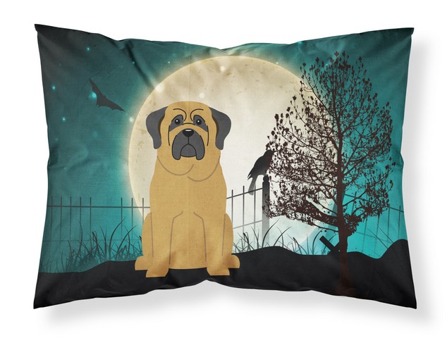 BB2208PILLOWCASE Halloween Scary Mastiff Fabric Standard Pillowcase, 20.5 x 0.25 x 30 in.