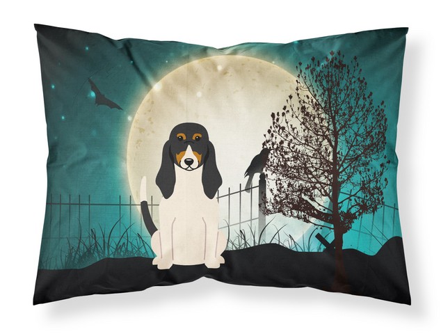 Halloween Scary Swiss Hound Fabric Standard Pillowcase