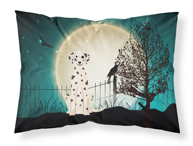 Halloween Scary Dalmatian Fabric Standard Pillowcase