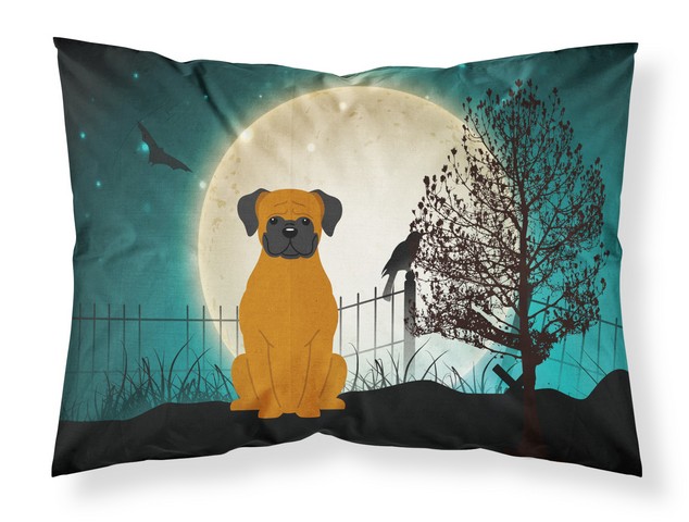 Halloween Scary Fawn Boxer Fabric Standard Pillowcase