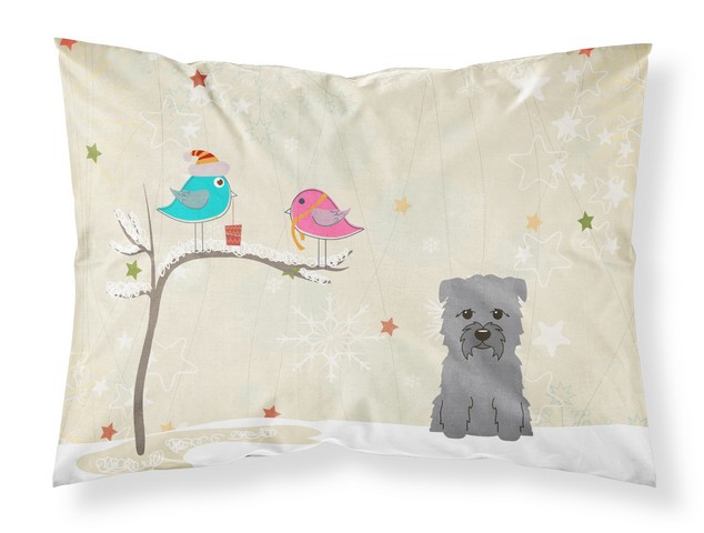 Christmas Presents Between Friends Glen of Imal Grey Fabric Standard Pillowcase