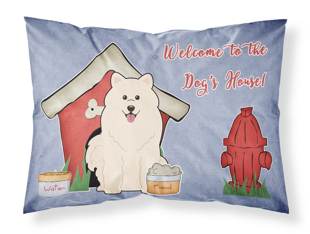 Dog House Collection Samoyed Fabric Standard Pillowcase